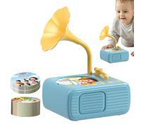 Tourne-disque phonographique pour enfants - Gramophone pour enfants | Jouet musical pour enregistrement phonographe pour enfants | Jouets portables pour raconter des histoires, jouets pour tout-petits