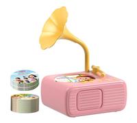 Tourne-Disque phonographique pour , Jouet de Gramophone pour Tout-Petits, Disque phonographique pour avec 96 Cartes, Lecteur de Musique de Contes pour avec 96 Cartes pour Filles