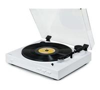 Tourne Disque Platine vinyle Thomson TT355 BLANCHE 33/45 tours, Lecture/retour du bras auto. Ampoule DIAMS couleurs LED inclus