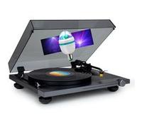 Thomson Platine vinyle TT700, sortie RCA, 33/45 tours, finition alu, ampoule LED Diams incluse