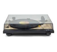 Tourne Disque Platine vinyle Thomson TT702 Sortie RCA - (33/45 Tours) - Finition Bois, Noir, jeu de Lumière OVNI couleurs LED