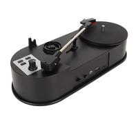 Tourne-Disque Portable, Convertisseur USB vers MP3 avec Emplacement pour Carte Mémoire Stéréo 3,5 Mm, Prend en Charge Un Lecteur de Style Vintage 33 45 PRM, Plug and Play
