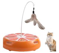 Tourne-disque pour chat jouet tourne-disque pour chat jouets interactifs électriques pour chats platines pour chat jouet intelligent pour chat muet avec plumes pour salon intérieur