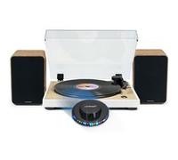 Platine Disque - THOMSON - TT301 - Finition Bois/Blanc - 33/45 tours - Enceintes 100W