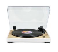 Tourne Disque Pré-amplifié Thomson TT301 Finition BOIS/BLANC 33/45 tours, retour du bras auto. Audio-Technica clé USB 32 gigas