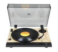 Tourne Disque - Pré-amplifié - Thomson TT702 Sortie RCA - (33/45 Tours) - Finition Bois, Noir - Tête de Lecture Audio-Technica