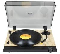 Tourne Disque - Pré-amplifié - Thomson TT702 Sortie RCA - (33/45 Tours) - Finition Bois, Noir - Tête de Lecture Audio-Technica