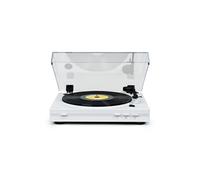 Thomson Tourne-disque pré-amplifié TT355 Blanche 33/45 tours Bras auto Tête Audio-Technica
