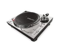 Reloop platine vinyle RP-7000 MK2 Silver - Platine vinyle à entraînement direct - Châssis rigide métal/caoutchouc - Vibration réduite - Pieds antichocs - Corps aluminium robuste