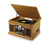 Generique Tourne-disque RETRO Britz 50W 33/45/78 tours Bluetooth USB/SD CD Cassette Radio FM Bois