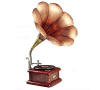 Tourne-Disque rétro, Gramophone de décoration intérieure, Accessoires Photo pour Une Ambiance Vintage et Un Charme esthétique