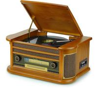 Tourne-disque rétro-Lecteur CD,radio AM/FM,USB,RCA,Aux,télécommande,CD,cassette,Bluetooth