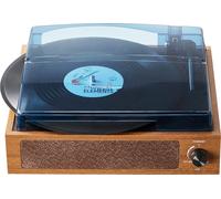 Tourne-disque SucceBuy, tourne-disque entraîné par courroie à 3 vitesses, haut-parleur 3 W intégré et cartouche de lecture magnétique