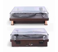 Tourne-disque,Tourne-disque 3 vitesses,Tourne-disque avec couvercle,Tourne-disque rétro,Tourne-disque vintage,Tourne-disque pour le divertissement