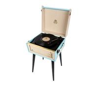 tourne-disque vintage Bermuda Dansette bleu clair/blanc cassé