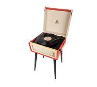 tourne-disque vintage Bermuda Dansette rouge/blanc cassé G