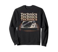 Tourne-Disque Vintage Old School DJ Musique Sweatshirt