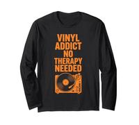 Tourne-Disque Vinyl Addict Aucune thérapie nécessaire Manche Longue