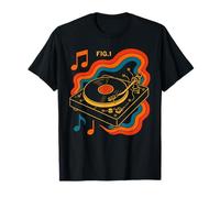 Tourne-Disque Vinyle Amoureux de la Musique T-Shirt
