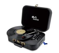 Tourne-Disque Vinyle EA-PL100-BK - Haut-parleurs intégrés 20 Watts PMPO - 33, 45 et 78 Tours - Bluetooth, USB+Clé USB 32G