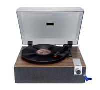 Tourne-disque Vinyle EA-PL200-WOOD - Haut-parleurs intégrés 40 watts PMPO - 33, 45 et 78 tours - Bluetooth+Clé USB 32G