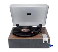 Tourne-Disque Vinyle EA-PL200-WOOD - Haut-parleurs intégrés 40 Watts PMPO - 33, 45 et 78 Tours - Bluetooth+Clé USB 32G