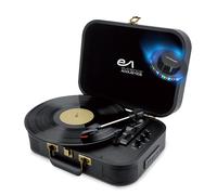 Tourne-Disque Vinyle Evidence Acoustics EA-PL100-BK - Haut-parleurs 20 Watts PMPO - 33 45 78 Tours - Bluetooth, USB, Lumière LED