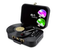 Tourne-disque Vinyle Evidence Acoustics - Haut-parleurs 20 watts PMPO - 33 45 78 tours - Bluetooth, USB, 2 Mini Lumières LED