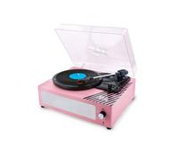 Tourne-disque vinyle Lisciani Giochi Vintage Rainy Days 3 vitesses Bluetooth Rose