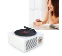 Tourne-disque vinyle rétro avec 3 modes de rotation, longue durée de vie de la batterie pour une lecture continue, idéal pour le divertissement à domicile et la décoration
