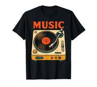 Tourne-Disque Vinyle rétro Vibes années 70 80 T-Shirt