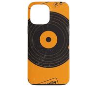 Tourne-Disque Vinyle Vintage HiFi Musique Rétro Art Orange Coque pour iPhone 13 Pro Max