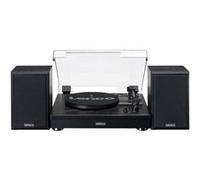 Tourne Disques Bluetooth 33/45/78 Tours avec 2 Haut-Parleurs Modèle LS-101BK Noir