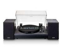 Tourne Disques Bluetooth 33/45 Tours avec 2 Haut-Parleurs Modèle LS-301BK Lenco Noir Noir G