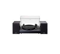 Lenco Tourne-disque LS-301 - Bluetooth, 33/45 tours, 2 haut-parleurs externes - Noir