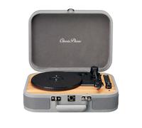 Platine vinyle rétro Bluetooth avec haut-parleurs intégrés TT-116GY Noir