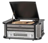 Tourne Disques Multifonctions Bluetooth / CD / K7 / AM / FM Modèle Cambridge Noir