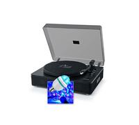 Tourne-disques Muse MT-106 WOOD, Platine vinyles 33/45/78 tours, Stéréo 10W - Bluetooth, Port USB, Ampoule Diams LED