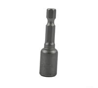 Tourne-écrou à douille en acier au chrome vanadium avec tige hexagonale à dégagement rapide de 6,35 mm pour perceuse et tournevis à main (7 mm)