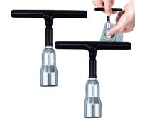 Tourne-écrou à oreilles avec poignée en T - Outil à poignée manuelle standard en acier 7,5 x 7,5 cm | Tourne-boulons avec aide à la réparation des fixations de contrôle robustes | Atelier Garage DIY