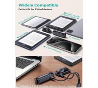 Tourne-Page à télécommande pour Kindle [épaisseur Auto-adaptative] Tourne-Page à clic RF pour Kindle Paperwhite, Oasis, Kobo, liseuses, téléphones/tablettes. Lire Un Roman/Prendre Une Photo/vidéo