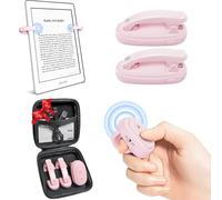 Tourne-pages à 2 clips pour télécommande Kindle, bouton de liseuse à anneau | Tourne-page sans fil pour Kindle Paperwhite/Oasis/Scribe/Kobo, compatible avec iPad/iPhone/tablette pour la lecture