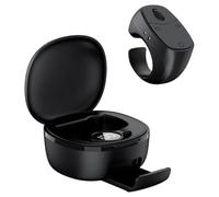 Tourne-tête avec télécommande de 3,9 x 2,3 cm, utilisation à une seule charge, télécommande à anneau coulissant avec appareil grand public, déclencheur d'enregistrement vidéo de la caméra de t