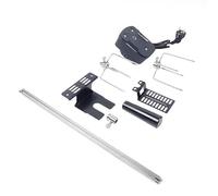 Tournebroche Électrique 360° avec Moteur 4W, Broche Barbecue Rotative en Inox 304, Capacité 5-8kg, pour Poulet, Viande et Légumes sur Barbecue Gaz ou Charbon