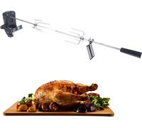 Tournebroche électrique tournebroche barbecue boule BBQ rotisserie barbecue à gaz barbecue en acier inoxydable outils de cuisson avec accessoires de cuisson à moteur électrique