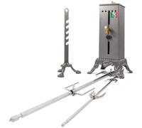 Tournebroche pour Barbecue et Cheminée Rôtissoire Électrique capacité de 20 kg