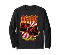 Tournée AC/DC Back in Black 1980 Retro Rock Manche Longue