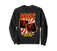 Tournée AC/DC Back in Black 1980 Retro Rock Sweatshirt