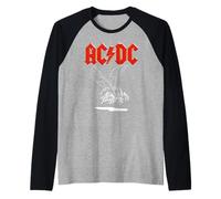Tournée Mondiale d'AC/DC Fly on The Wall 1985, White Lineart Manche Raglan