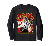 Tournée Nord-américaine AC/DC 1980 Vintage Rock Manche Longue